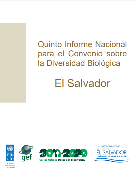 Quinto Informe Nacional diversidad biológica El Salvador 2014